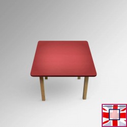 Kids Coloured Wood Table - Children's Desk for Learning & Playtime (red) for sale online in UK