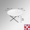 Round Folding Kids Table & Party Chairs Set - Children's Activity Furniture