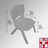 Round Folding Kids Table & Party Chairs Set - Children's Activity Furniture