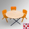 Round Folding Kids Table & Party Chairs Set - Children's Activity Furniture