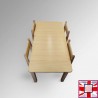 Kids Activity Table & Wood Chairs Set - Children's School Furniture (Red, Lime, Dark Oak, Beechwood)  for sale online in UK