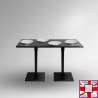 Large Stone Bistro Table, 120cm - Rectangular Granite Tabletop (Seats 4 People) for sale online in UK