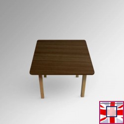 Kids Coloured Wood Table - Children's Desk for Learning & Playtime (Walnut) for sale online in UK