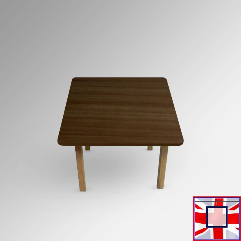 Kids Coloured Wood Table - Children's Desk for Learning & Playtime (Walnut) for sale online in UK