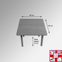 Kids Coloured Wood Table - Children's Desk for Learning & Playtime (Red, White, Blue, Walnut, Beechwood for sale online in UK