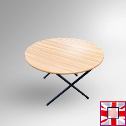 Round Folding Kids Table - Children's Play School Furniture (Ages 3 to 9 Years)