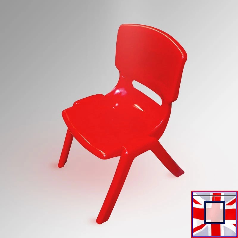 Coloured Plastic Chairs for Kids - Stackable Party Chair for Playschool & Nursery (Ages 2 to 6 Years) for sale online in UK