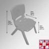 Coloured Plastic Chairs for Kids - Stackable Party Chair for Playschool & Nursery (Ages 2 to 6 Years) for sale online in UK