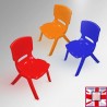 Coloured Plastic Chairs for Kids - Stackable Party Chair for Playschool & Nursery (Ages 2 to 6 Years) for sale online in UK