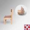 Kids Wooden Play Chair - Stackable Children's Seating for Playroom & Nursery (Ages 2 to 6 Years)