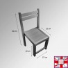 Kids Wooden Play Chair - Stackable Children's Seating for Playroom & Nursery (Ages 2 to 6 Years)