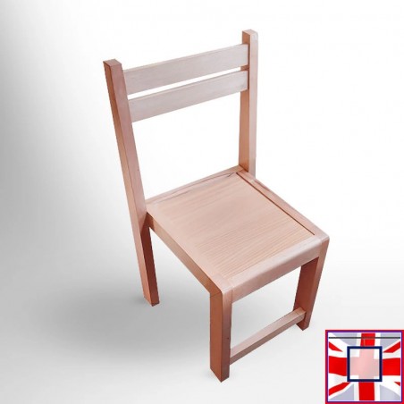Kids Wooden Play Chair - Stackable Children's Seating for Playroom & Nursery (Ages 2 to 6 Years)