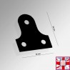 Black Mirror Plate & Screws Set (Pack of 4)
