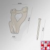 Picture Hook & Pins, Double (Framing Supplies) for sale online in UK