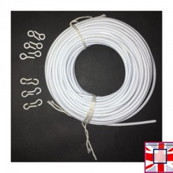 Voile / Net Curtain Wire (Various Colors)  for sale online in UK