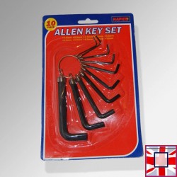 Hex / Allen Key Set & Keyring (10pc) for sale online in UK