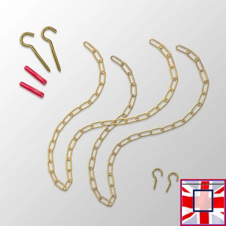 Ceiling Hanging Chain Kit (Brass) for sale online in UK