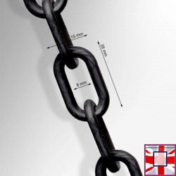 Welded Black Steel Chain (Heavy Duty) for sale online in UK