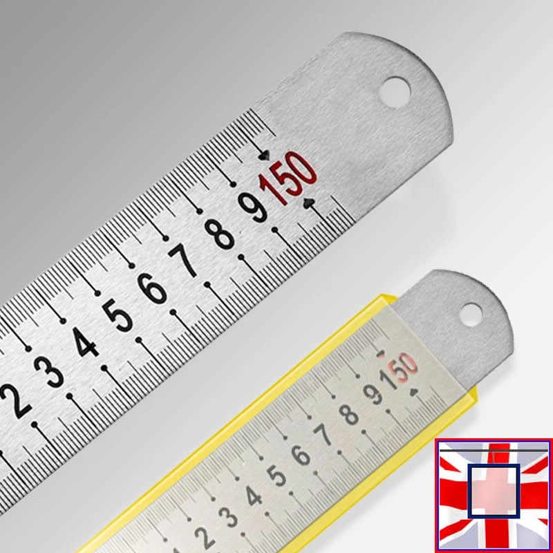 1.5m Metal Ruler - Extra-long for Drawing & Cutting (Stainless Steel, Straight Edge) for sale online in UK