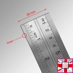 2m Metal Ruler - Extra-long for Large Drawings & Crafting (Stainless Steel, Straight Edge) for sale online in UK