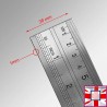 2m Metal Ruler - Extra-long for Large Drawings & Crafting (Stainless Steel, Straight Edge) for sale online in UK