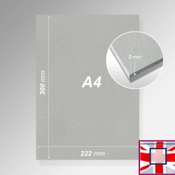 Acid-Free Grey Cardboard Sheets - 1200gsm / 2mm / 2000 micron, Extra-Thick! Low Price!  for sale online in UK