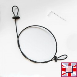 Black Security Cable Loop Kit - Anti-Theft Steel Wire For Retail Displays  for sale online in UK