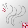 Ceiling Hanging Chain Kit (Silver) for sale online in UK