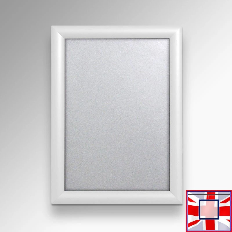 WHITE A4 Snap Frame (Aluminium Click Frame) for sale online in UK