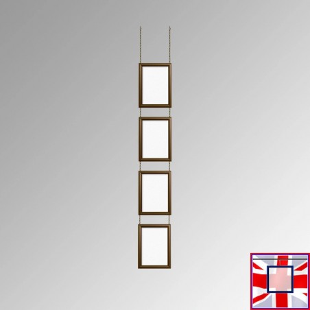 A4 Snap Frame & Hanging Chain Kit for sale online in UK