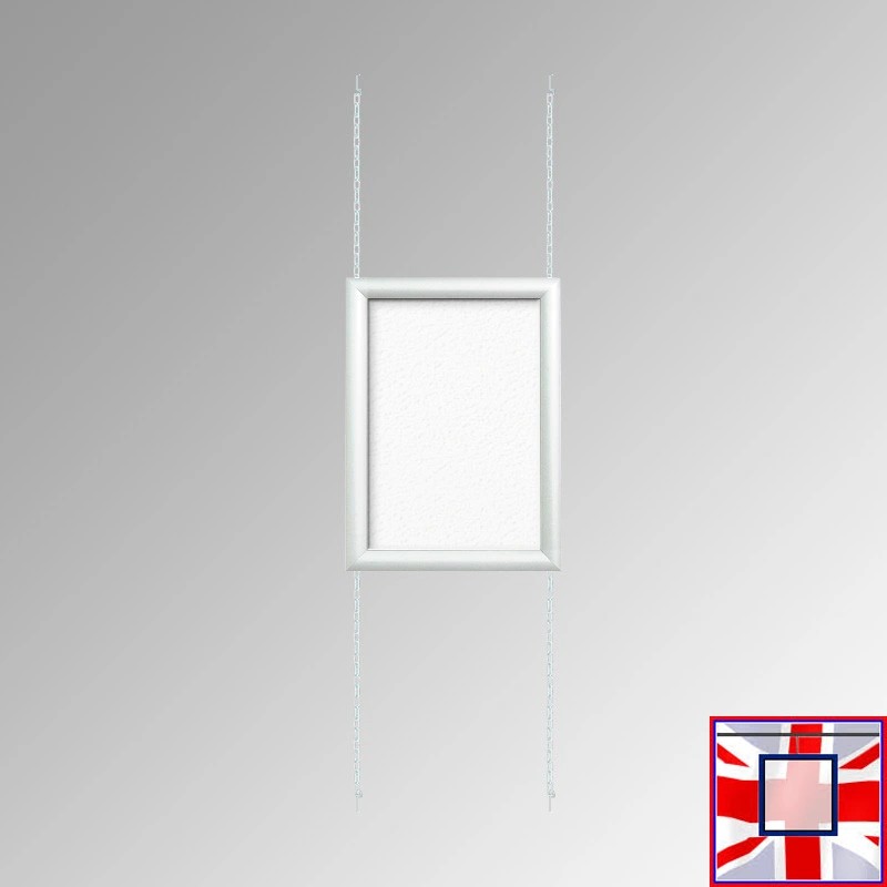 A4 Snap Frame Fixed Chain Kit, Ceiling to Floor & Wall Displays