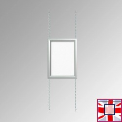 A4 Snap Frame Fixed Chain Kit, Ceiling to Floor & Wall Displays for sale online in UK