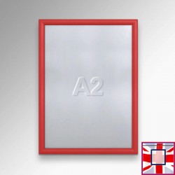 red A2 Snap Frame (Aluminium Click Frame) for sale online in UK
