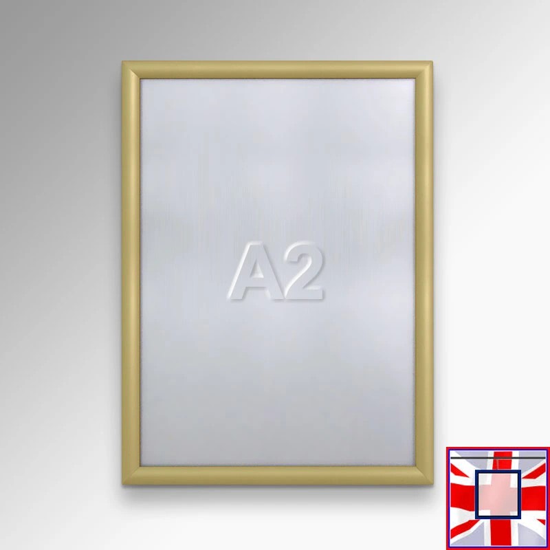 gold A2 Snap Frame (Aluminium Click Frame) for sale online in UK