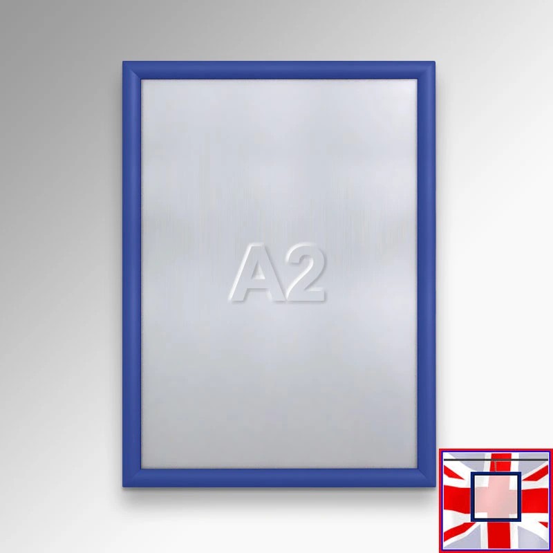 blue A2 Snap Frame (Aluminium Click Frame) for sale online in UK