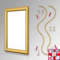 A3 Snap Frame Fixed Chain Kit, Ceiling to Floor & Wall Displays  for sale online in UK