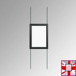 A0 Snap Frame Fixed Chain Kit, Ceiling to Floor & Wall Displays