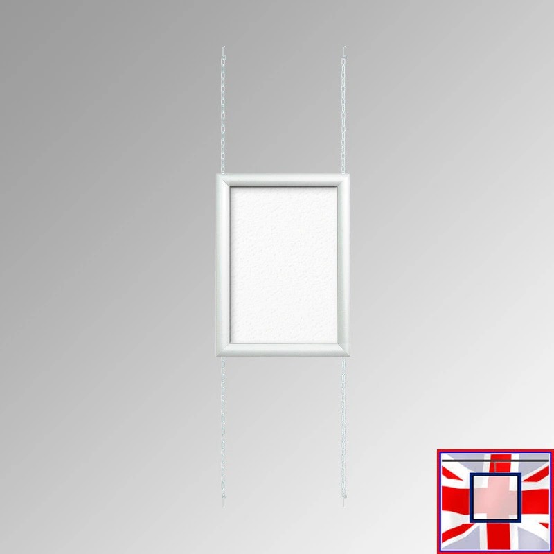 A0 Snap Frame Fixed Chain Kit, Ceiling to Floor & Wall Displays