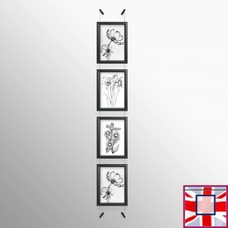 Black Snap Frame & Wall Cables Kit A4  for sale online in UK
