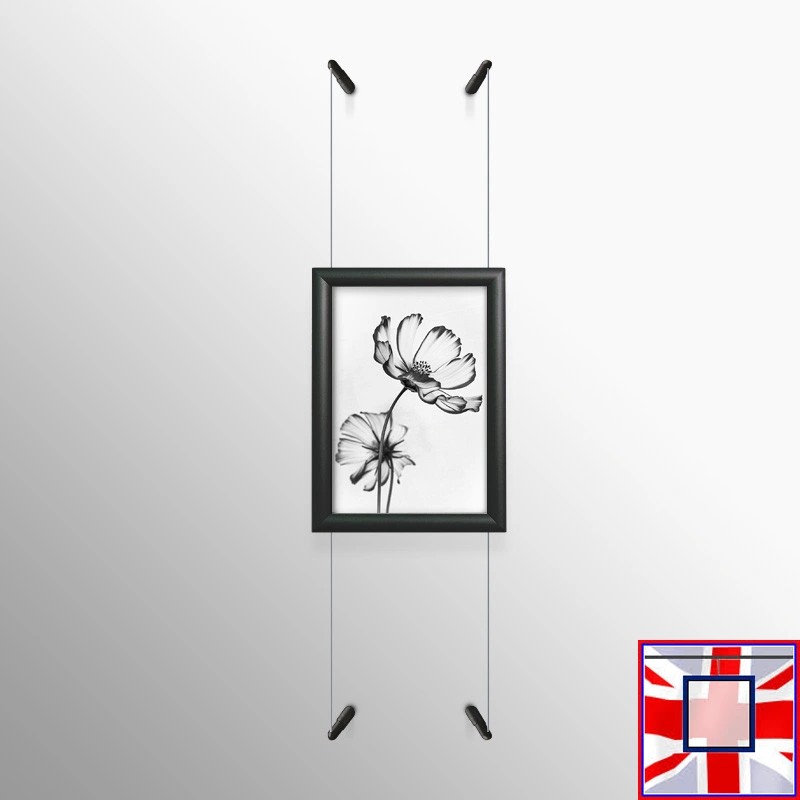 Black Snap Frame & Wall Cables Kit A4  for sale online in UK