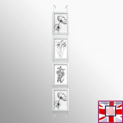 White Snap Frame & Wall Cables Kit A4   for sale online in UK