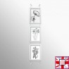 White Snap Frame & Wall Cables Kit A4   for sale online in UK