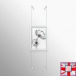 White Snap Frame & Wall Cables Kit A4   for sale online in UK