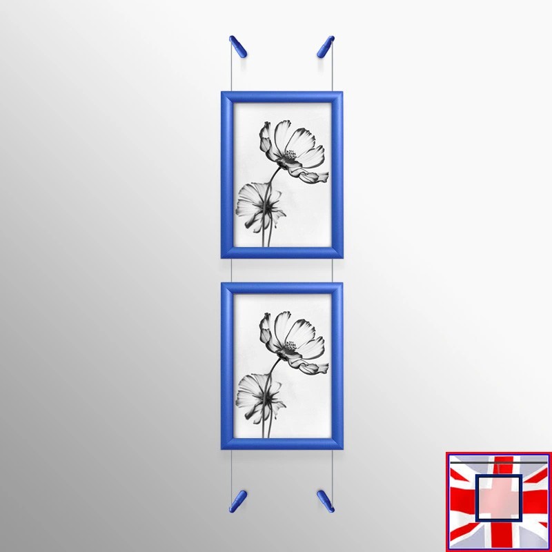 Blue Snap Frame & Wall Cables Kit A4  for sale online in UK