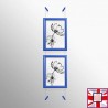 Blue Snap Frame & Wall Cables Kit A4  for sale online in UK