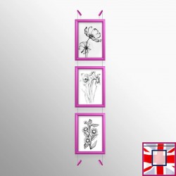 Pink Snap Frame & Wall Cables Kit A4 for sale online in UK