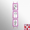 Pink Snap Frame & Wall Cables Kit A4 for sale online in UK